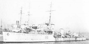 HMCS ASSINIBOINE, December, 1940 - River Class Destroyer